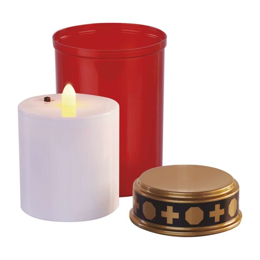 LED-ulkovalaisin LED/2xC IP44, punainen