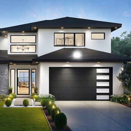 LED-ulkovalaisin LED/50W/230V 4500K IP65 musta