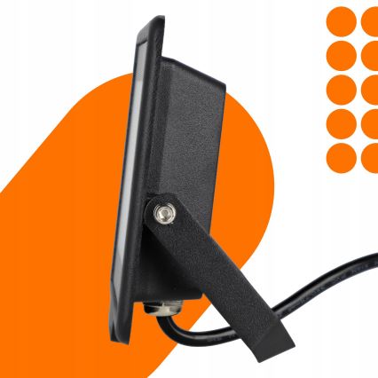 LED-ulkovalaisin LED/50W/230V 4500K IP65 musta