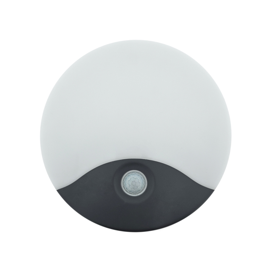 LED-ulkovalaisin liiketunnistimella LED/18W/230V IP44 antrasiitti