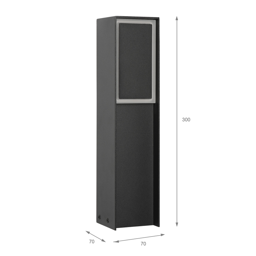 LED-ulkovalaisin MODO LED/4,8W/230V 4000K IP54 30 cm musta