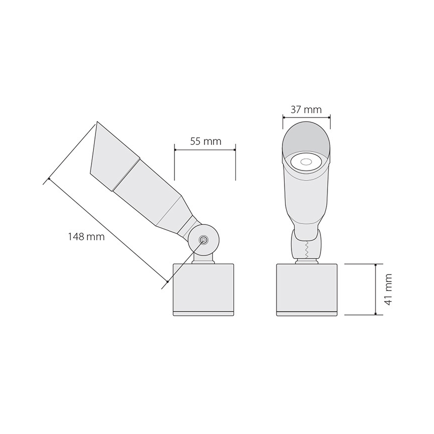 LED-ulkovalaisin OKO LED/1W/350mA IP54
