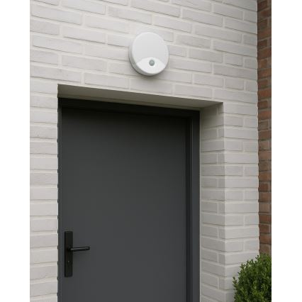 LED-ulkovalaisin seinälle liiketunnistimella LED/18W/230V IP44 valkoinen