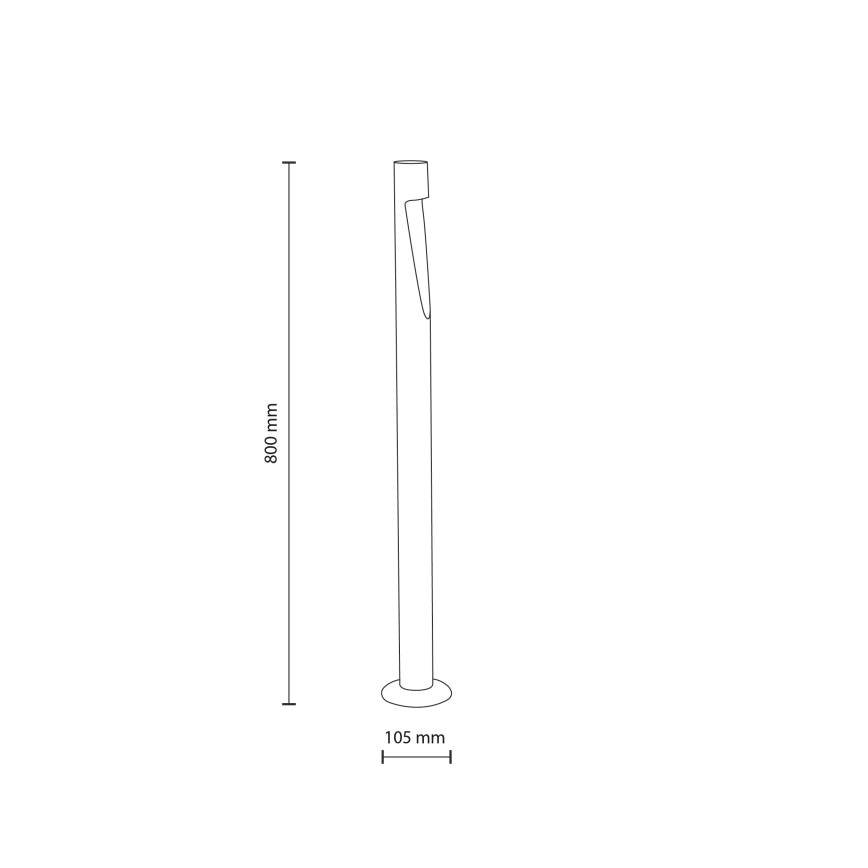 LED-ulkovalaisin SENA L LED/5W/230V IP65 80 cm beige