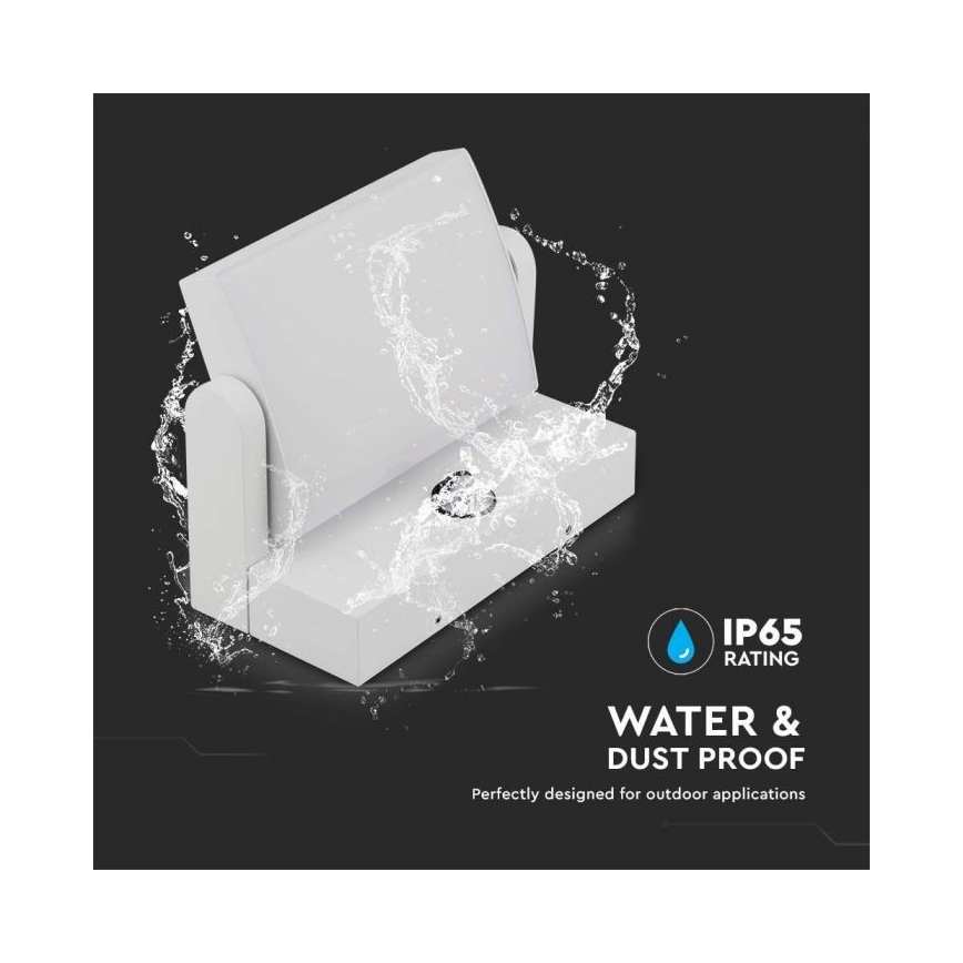 LED Ulkovalo anturilla LED/17W/230V 4000K IP65 valkoinen