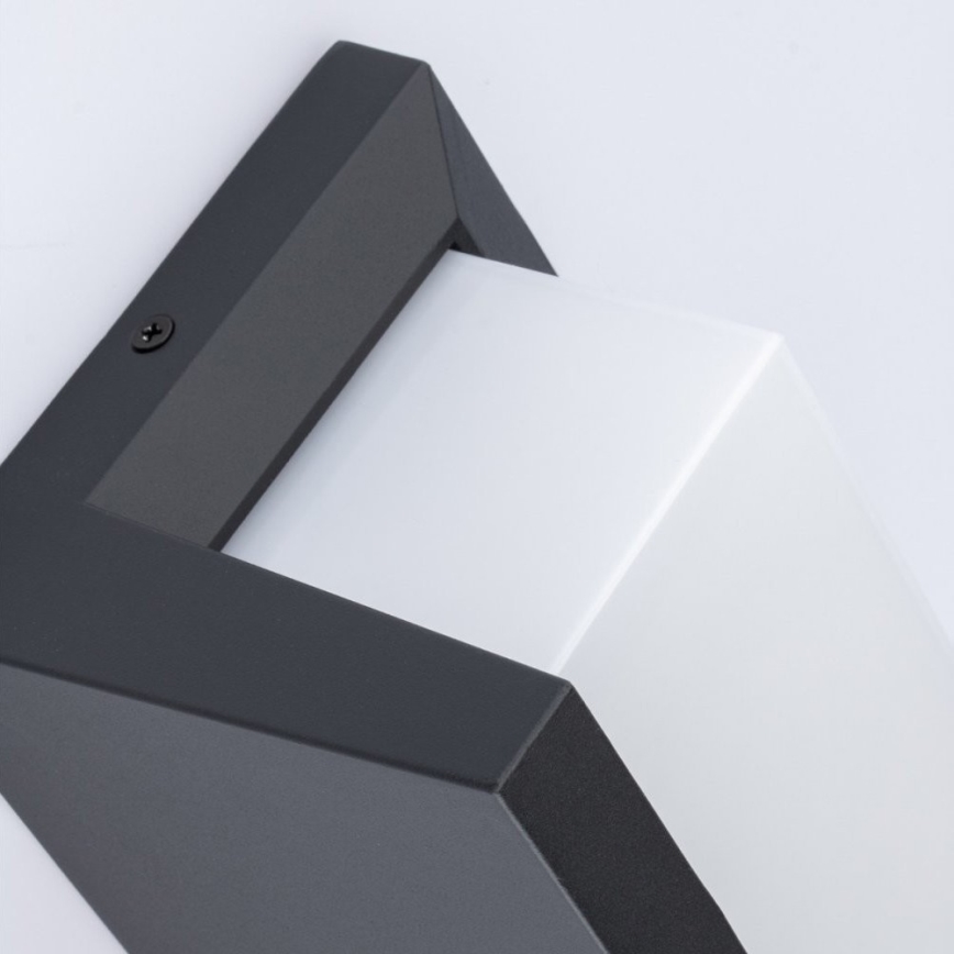 LED-ulkoseinävalaisin kanssa polttimo hämäräanturilla NEELY 1xE27/9W/230V IP54 antrasiitti