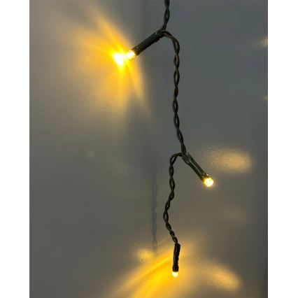 LED ulkovaloketju 200xLED/230V 7,6 m IP44 musta