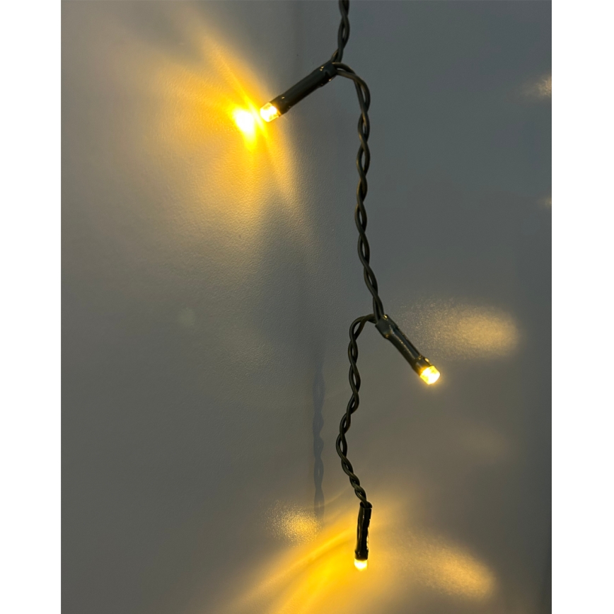 LED ulkovaloketju 200xLED/230V 7,6 m IP44 musta