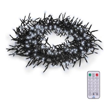 LED-ulkovaloketju 576xLED/8 toimintoa 8 m IP44 kylmänvalkoinen + kauko-ohjain
