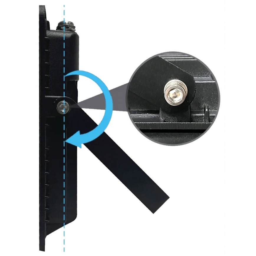 LED-ulkovalonheitin 100 W / 230 V, 4500 K, IP65, musta