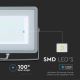 LED-valonheitin SAMSUNG CHIP LED/100W/230V 4000K IP65 harmaa