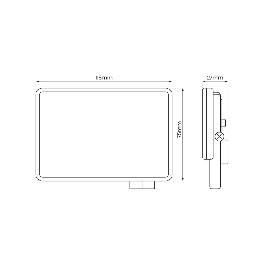 LED-ulkovalonheitin LED/20W/230V 5000K IP65
