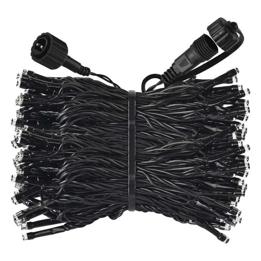 LED ulkovalosarja 100xLED/10m IP44 kylmänvalkoinen