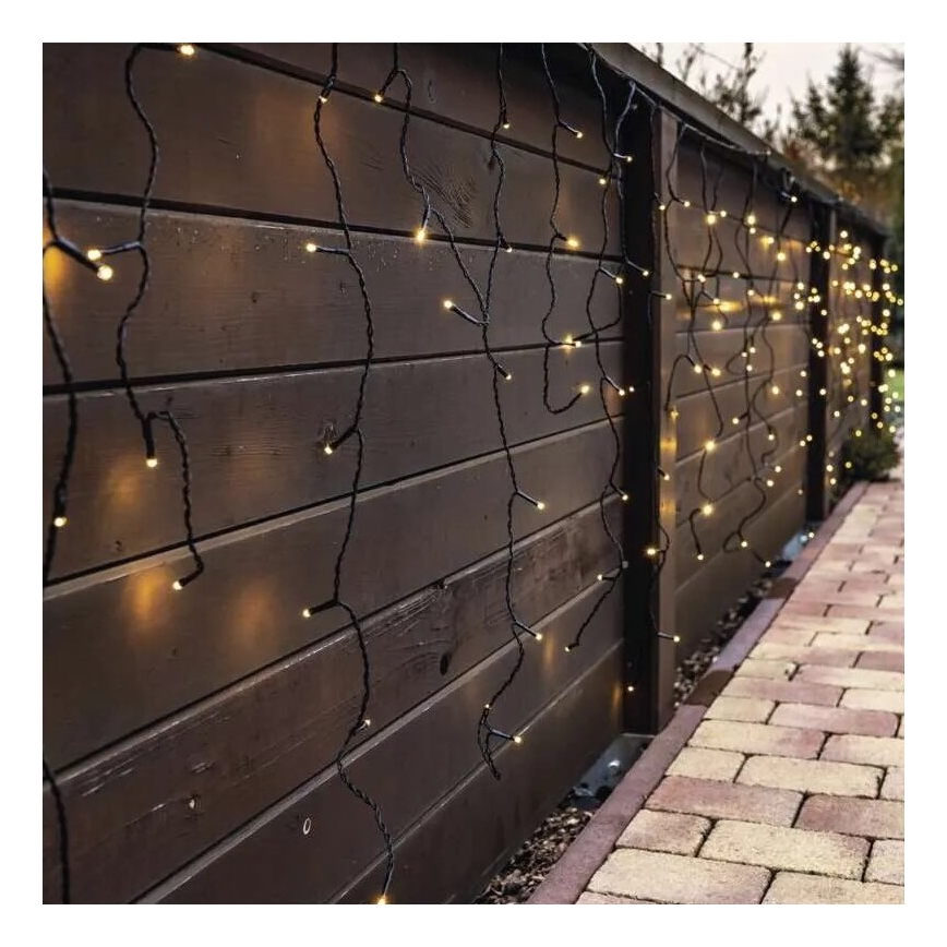 LED-ulkovalosarja 100xLED/2,5x0,9m IP44 lämmin valkoinen