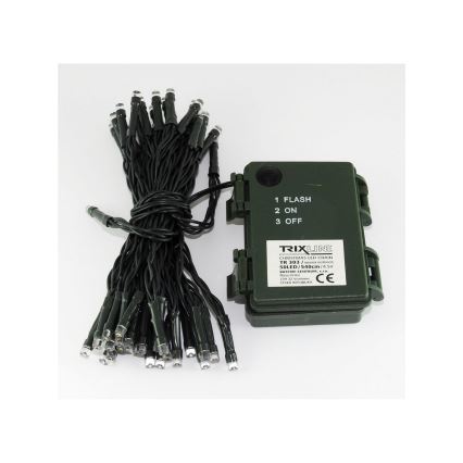 LED-ulkovalosarja 100xLED/2 toimintoa/3xAA 10,8m IP44 lämmin valkoinen