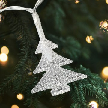 LED-ulkovalosarja 20xLED/2xAA 2,2 m IP44 moniväriset kuusenkoristeet