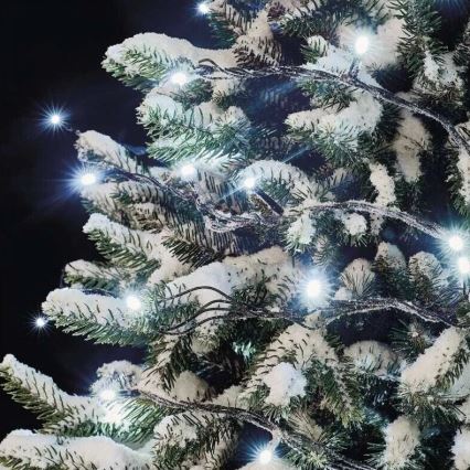 LED-ulkovalosarja 50xLED/5m IP44 kylmänvalkoinen