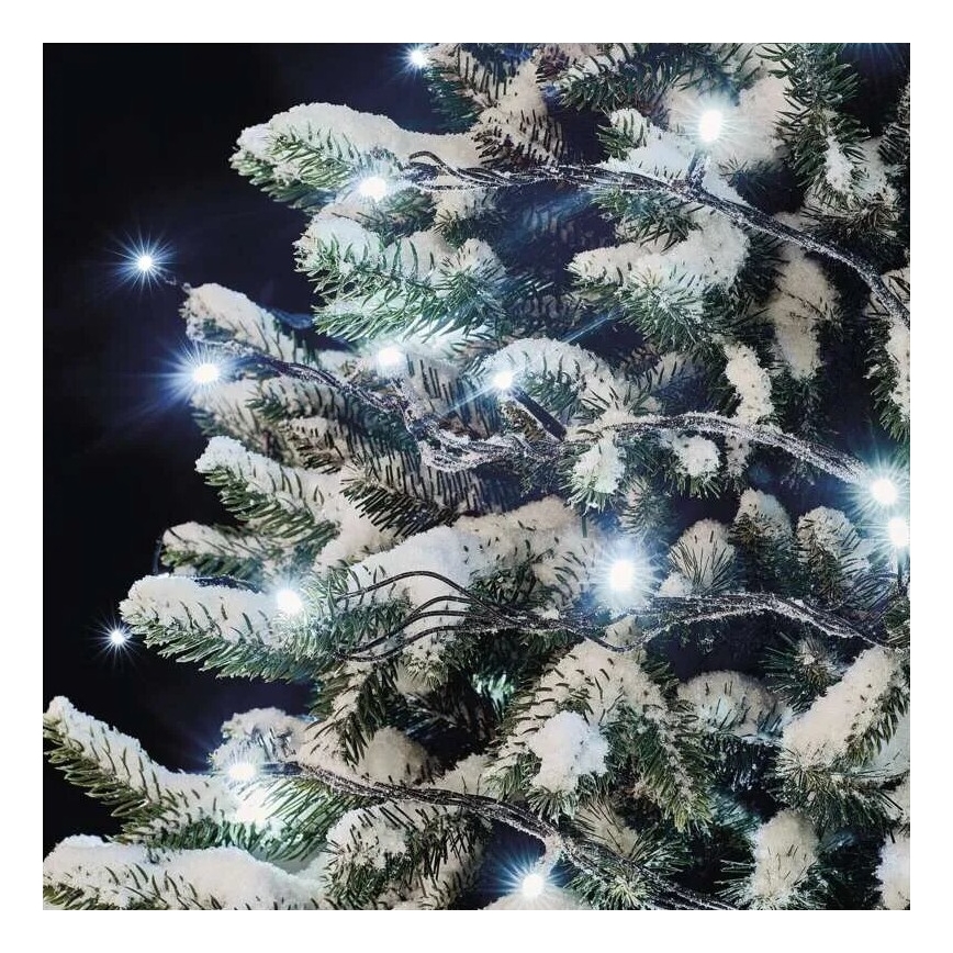 LED-ulkovalosarja 50xLED/5m IP44 kylmänvalkoinen
