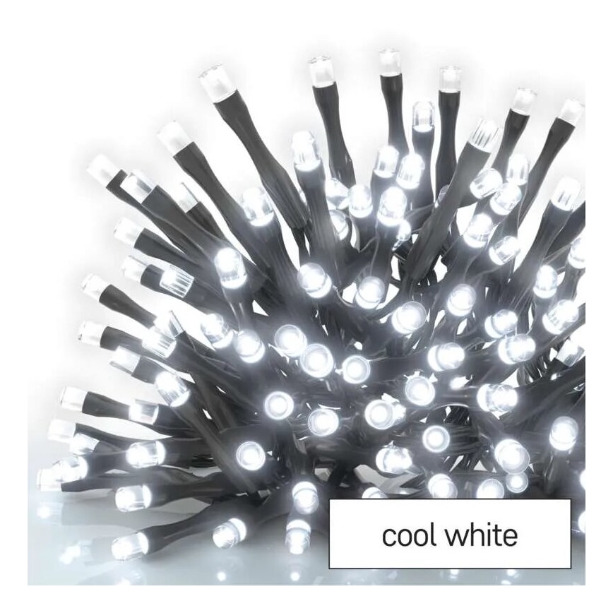 LED-ulkovalosarja 50xLED/5m IP44 kylmänvalkoinen