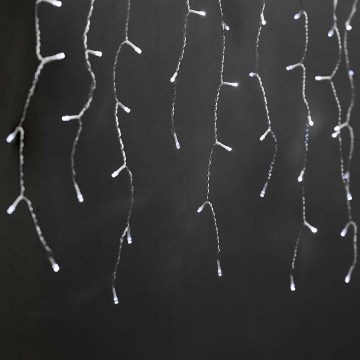 LED-ulkovaloverho 180xLED/7 toimintoa 10,9 m IP44 kylmänvalkoinen