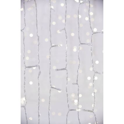 LED-ulkovaloverho CURTAIN 480xLED/8,4W/230V 3x3 m IP44 kylmänvalkoinen
