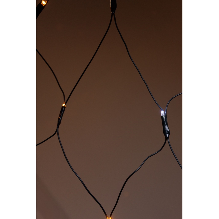 LED-ulkovaloverho NET 240xLED/7,2W/230V 1,5x2 m IP44 lämmin valkoinen