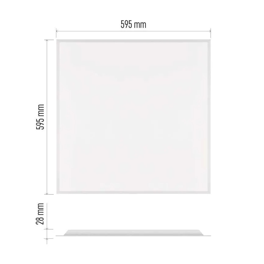 LED-upotettava alakatto-paneeli DIXXO LED/36W/230V 4000K UGR19 60x60 cm valkoinen