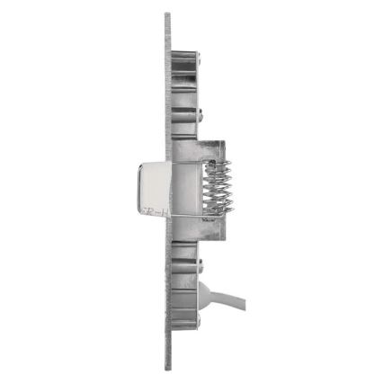 LED-upotettava kattovalaisin NEXXO 7W/230V 3000/3500/4000K hopeanvärinen 12x12 cm