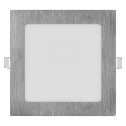 LED-upotettava kattovalaisin NEXXO LED/12,5W/230V 3000/3500/4000K hopea 17x17 cm