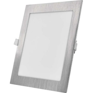 LED-upotettava kattovalaisin NEXXO LED/18W/230V 3000/3500/4000K hopea 22,5 x 22,5 cm