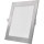 LED-upotettava kattovalaisin NEXXO LED/18W/230V 3000/3500/4000K hopea 22,5 x 22,5 cm
