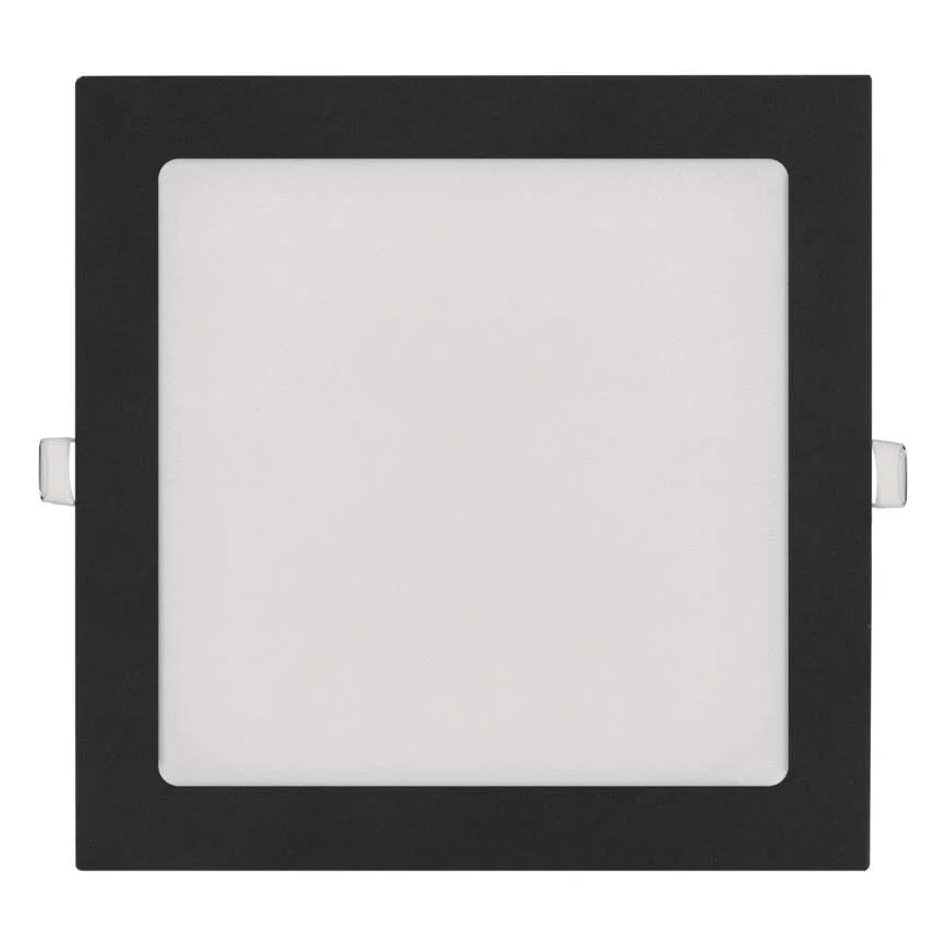 LED-upotettava kattovalaisin NEXXO LED/18W/230V 3000/3500/4000K musta 22,5 x 22,5 cm