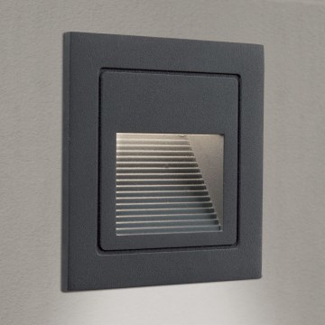 LED Upotettava valaisin LORO LED/2W/230V IP65 antrasiitti