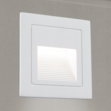 LED Upotettava valaisin LORO LED/2W/230V IP65 valkoinen