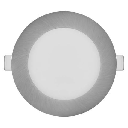 LED-upotettava valaisin NEXXO LED/7W/230V, kolme värilämpötilavaihtoehtoa 3000/3500/4000K, hopea, halkaisija 12 cm