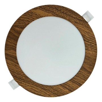 LED upotettava valo CIRCLE LED/12W/230V 4200K halkaisija 16,7 cm ruskea