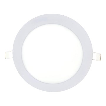 LED upotettava valo CIRCLE LED/15W/230V 6500K halkaisija 18,8 cm valkoinen
