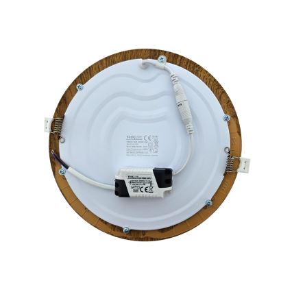 LED upotettava valo CIRCLE LED/18W/230V 4200K halkaisija 22 cm ruskea