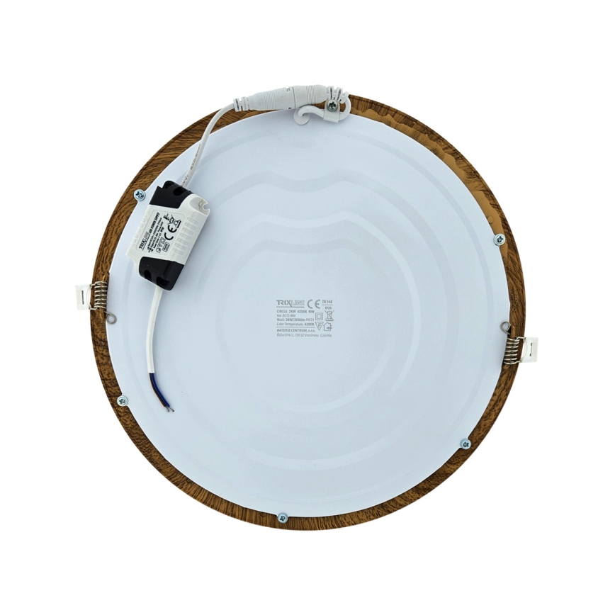 LED upotettava valo CIRCLE LED/24W/230V 4200K halkaisija 29,6 cm ruskea