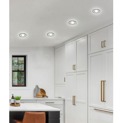 LED upotettava valo EYE 1xGU10/50W + LED/3W/230V