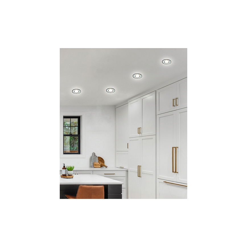 LED upotettava valo EYE 1xGU10/50W + LED/3W/230V