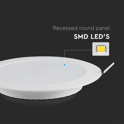 LED upotettava valo LED/12W/230V 4000K