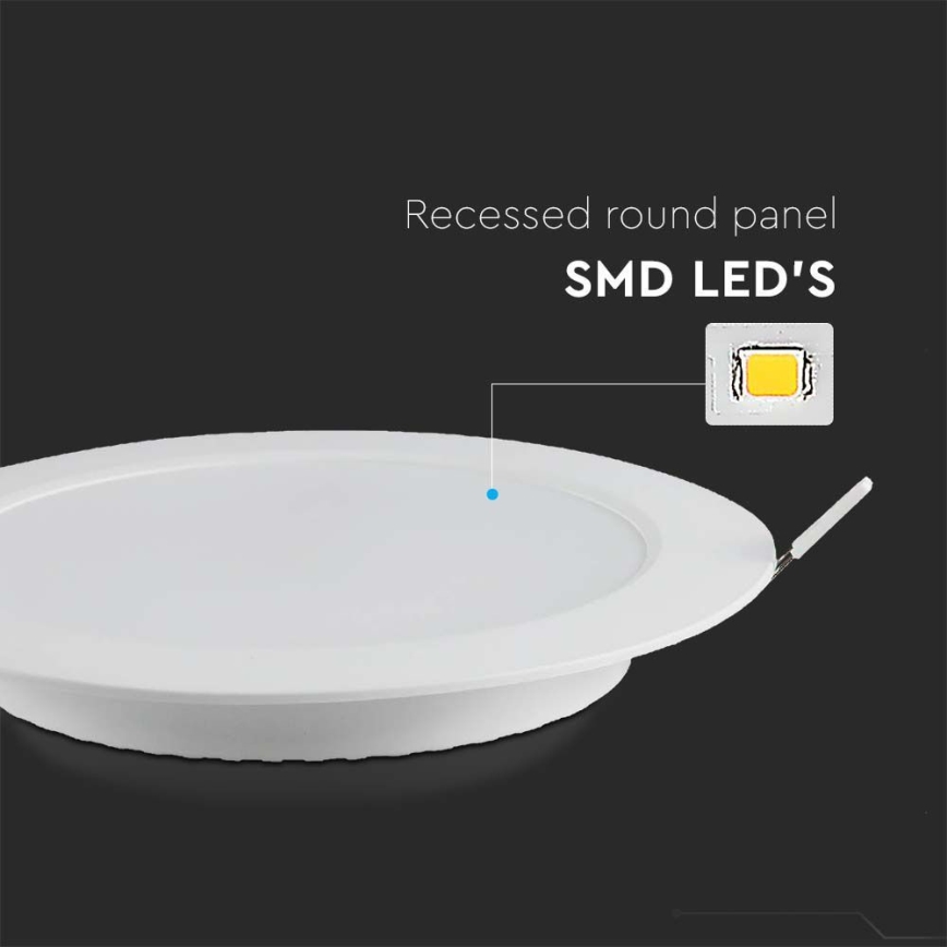 LED upotettava valo LED/12W/230V 4000K