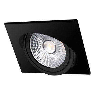 LED upotettava valo LED/18W/230V 3000K 11,5x11,5 cm musta