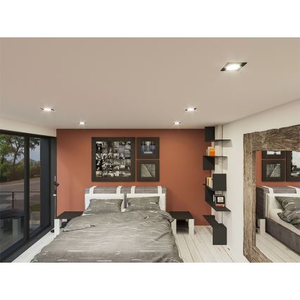 LED upotettava valo LED/18W/230V 4000K 11,5x11,5 cm valkoinen