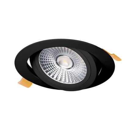 LED upotettava valo LED/18W/230V 4000K halkaisija 11,5 cm musta