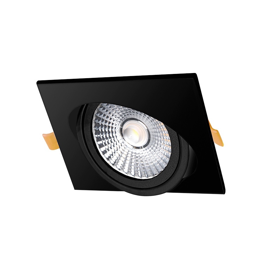 LED upotettava valo LED/6W/230V 3000K 8,5x8,5 cm musta