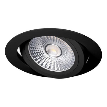 LED upotettava valo LED/6W/230V 3000K halkaisija 8,5 cm musta