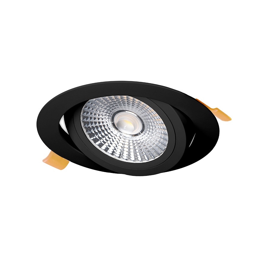 LED upotettava valo LED/6W/230V 3000K halkaisija 8,5 cm musta