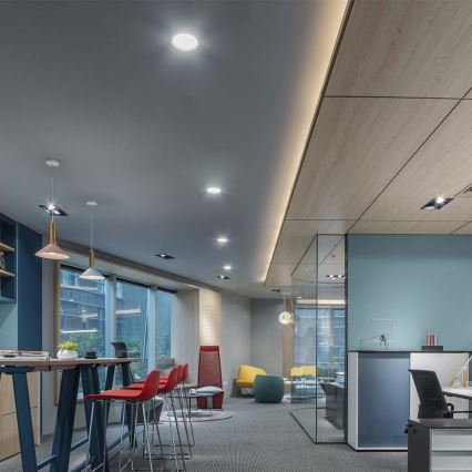 LED upotettava valo LED/6W/230V halkaisija 12 cm 4000K valkoinen